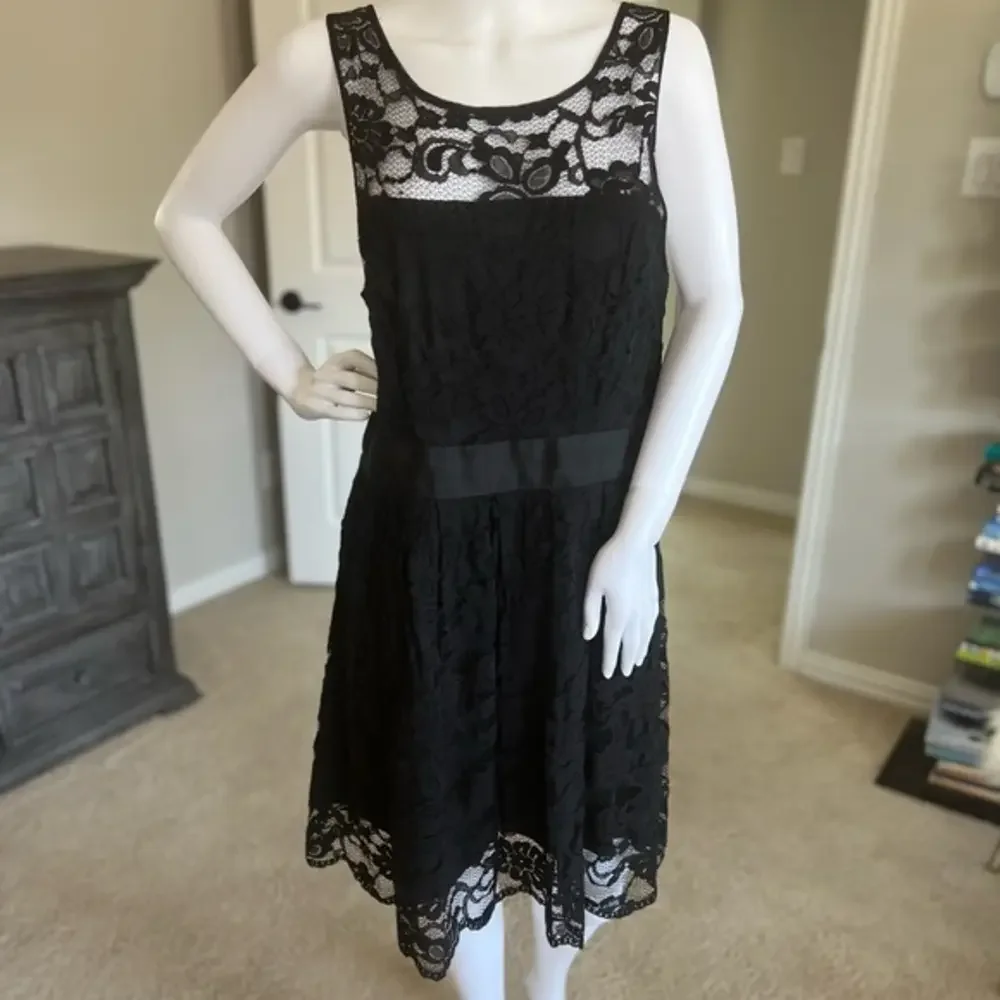 BB Dakota Cyrus Black Lace Dress SZ 16 - Picture 1 of 5